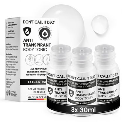 Vorteilsset: 3x DCID Antitranspirant Body Tonic