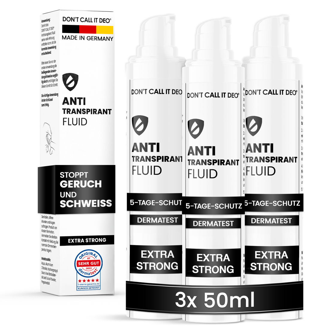 Vorteilsset: 3x DCID Antitranspirant Fluid