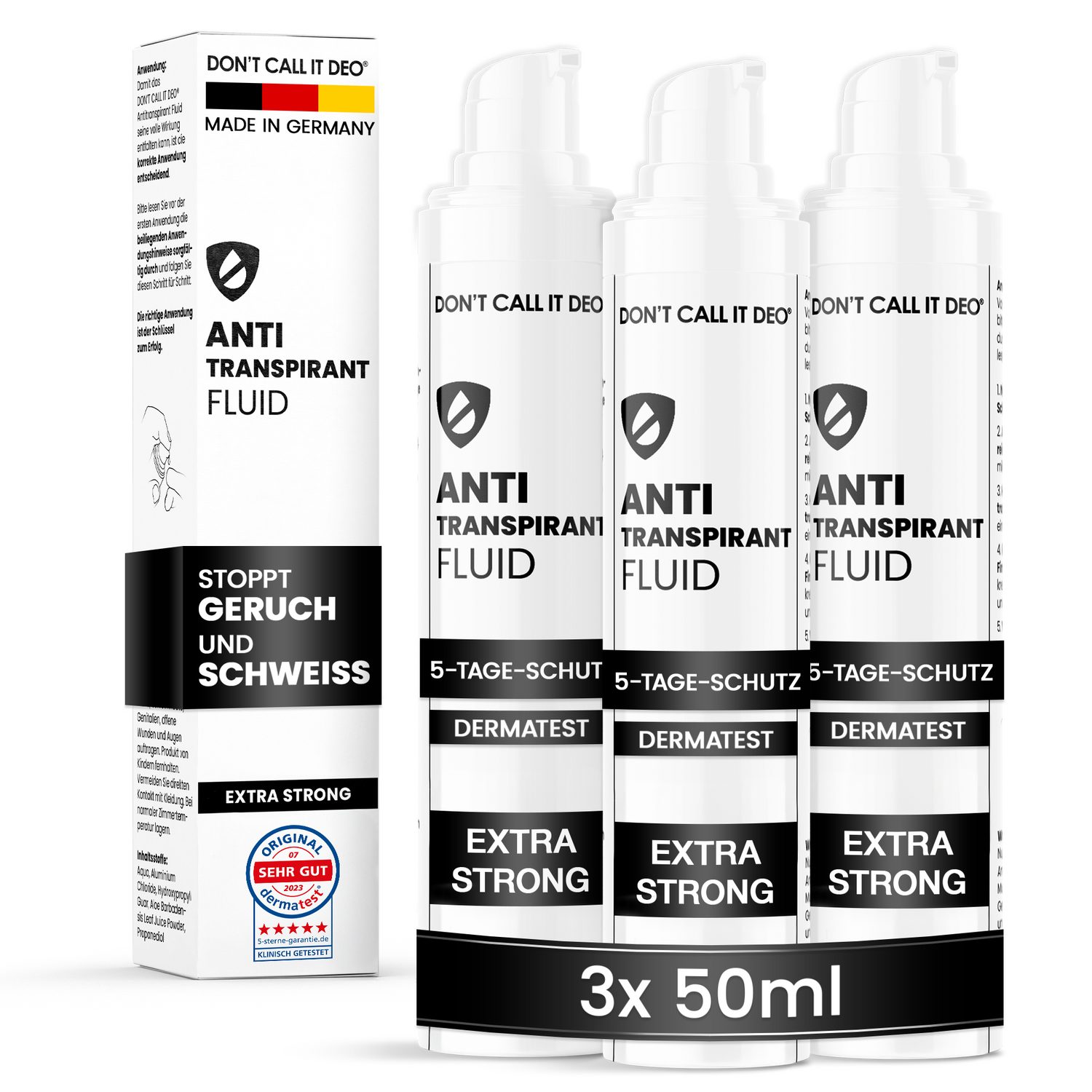 Vorteilsset: 3x DCID Antitranspirant Fluid